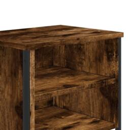 Berkfield Home Bedside Cabinet Smoked Oak 2 pcs 40x30x40 cm Engineered Wood in Brown - Size: 40 x 30 x 40 cm - thumbnail 8