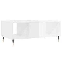 Berkfield Home Coffee Table High Gloss White 90x50x36.5 cm Engineered Wood - thumbnail 8