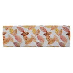Benjamin Tate Design Autumn Toned Skeleton Leaves Runner Rug in Natural - Size: 67 cm x 230 cm - thumbnail 1