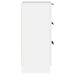 Berkfield Home Sideboards 2 pcs White 30x30x70 cm Engineered Wood - Size: 30 x 30 x 70 cm - thumbnail 8