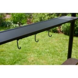 Glendale Leisure 2.45m BBQ Shelter Gazebo - L150 x W2.45 x H2.47 cm in Brown - thumbnail 3