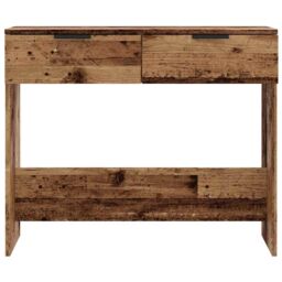 Berkfield Home Console Table Old Wood 90x36x75 cm Engineered Wood in Brown - Size: 90 x 36 x 75 cm - thumbnail 4