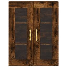 Berkfield Home Wall Mounted Cabinet Smoked Oak 69.5x34x90 cm in Brown - thumbnail 7