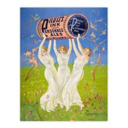 "Artery8 Pink Pills Pale People Advert Vintage Wall Art Print Cappiello - Size: W12"" x H16""" - thumbnail 1