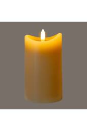 KDMD Luxe Collection Taupe Melted LED Candle-Flameless, Safe, Natural Glow - thumbnail 2