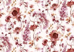 Superfresco Easy Watercolour Floral Pink Red Print To Order 3m x 2.8m Mural - thumbnail 2