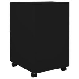 Berkfield Home Mobile File Cabinet Black 39x45x67 cm Steel - Size: 39 x 45 x 67 cm - thumbnail 4