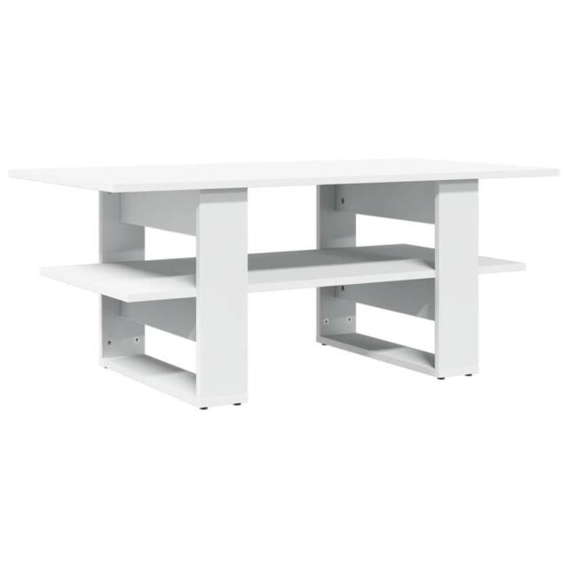 Berkfield Home Coffee Table White 102x55x42 cm Engineered Wood - Size: 102 x 55 x 42 cm - image 1