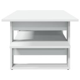 Berkfield Home Coffee Table White 102x55x42 cm Engineered Wood - Size: 102 x 55 x 42 cm - thumbnail 4