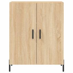 Berkfield Home Sideboard Sonoma Oak 69.5x34x90 cm Engineered Wood in Light Brown - thumbnail 5