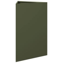 Berkfield Home Durable Garden Planter Olive Green Triangular 50x43x75 cm Steel - Size: 50 x 43 x 75 cm - thumbnail 4