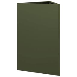 Berkfield Home Durable Garden Planter Olive Green Triangular 50x43x75 cm Steel - Size: 50 x 43 x 75 cm - thumbnail 6