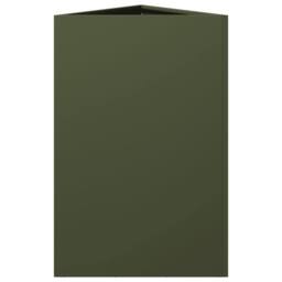 Berkfield Home Durable Garden Planter Olive Green Triangular 50x43x75 cm Steel - Size: 50 x 43 x 75 cm - thumbnail 5
