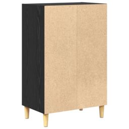 Berkfield Home Sideboard with Shelf Black oak 57 x 35 x 90 cm Engineered wood - thumbnail 7