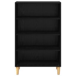 Berkfield Home Sideboard with Shelf Black oak 57 x 35 x 90 cm Engineered wood - thumbnail 5