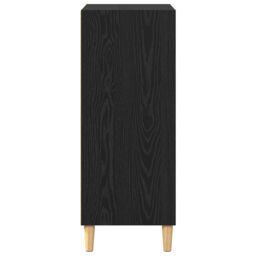 Berkfield Home Sideboard with Shelf Black oak 57 x 35 x 90 cm Engineered wood - thumbnail 6