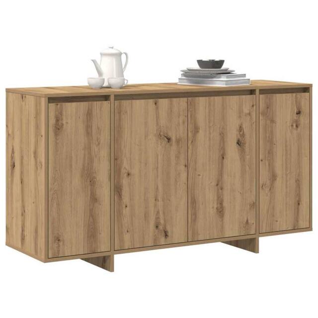 Berkfield Home Oak Sideboard Artisan Oak Wood Composite 135 x 41 x 75 cm in Brown - image 1