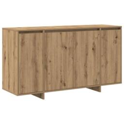Berkfield Home Oak Sideboard Artisan Oak Wood Composite 135 x 41 x 75 cm in Brown - thumbnail 3