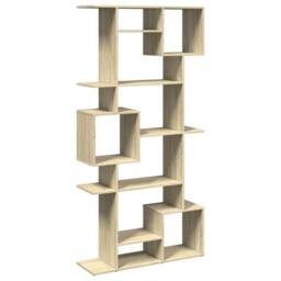 Berkfield Home Classic Book Cabinet Sonoma Oak 92x29x188 cm Engineered Wood in Light Tan - Size: 92 x 29 x 188 cm - thumbnail 3