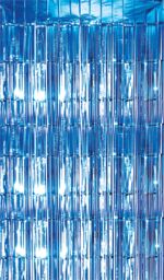 Netagon Metallic Tinsel Curtain 2M x 1M Blue - thumbnail 7