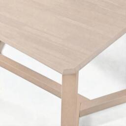 FurnitureboxUK Lulworth Walnut Effect Wood Dining Table 6 Beaumont Chairs in White - thumbnail 5