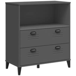 Berkfield Home Bookcase VIKEN Anthracite Grey 80x40x90 cm Engineered Wood in Dark Grey - Size: 80 x 40 x 90 cm - thumbnail 1