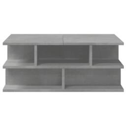 Berkfield Home Decorative Coffee Table Concrete Grey 70x70x29 cm Engineered Wood - Size: 70 x 70 x 29 cm - thumbnail 6