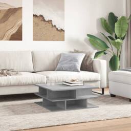 Berkfield Home Decorative Coffee Table Concrete Grey 70x70x29 cm Engineered Wood - Size: 70 x 70 x 29 cm - thumbnail 1