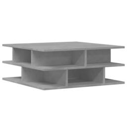 Berkfield Home Decorative Coffee Table Concrete Grey 70x70x29 cm Engineered Wood - Size: 70 x 70 x 29 cm - thumbnail 7