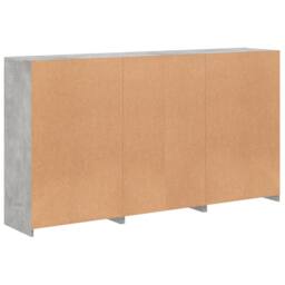 Berkfield Home Sideboard with LED Lights Concrete Grey 181.5x37x100 cm - thumbnail 8