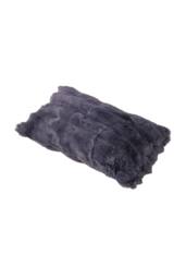 Living and Home Plush Throw Pillow Cover Pillowcase in Dark Grey - thumbnail 6