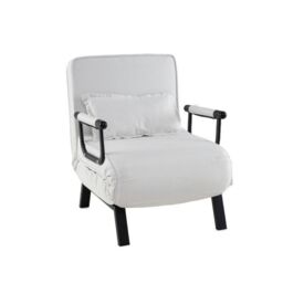 Costway Convertible Sofa Bed 4-in-1 Folding Arm Chair Sleeper in White - thumbnail 1