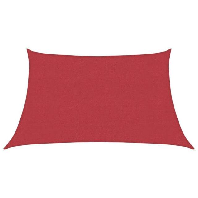 Berkfield Home Sunshade Sail 160 g/m ² Red 3/4x2 m HDPE - image 1