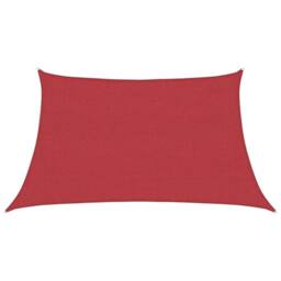 Berkfield Home Sunshade Sail 160 g/m ² Red 3/4x2 m HDPE - thumbnail 1