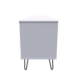 Ready Assembled 2 U Fuji 2 Door 1 Drawer Wide TV Unit (Ready Assembled) in Mid Grey - thumbnail 2