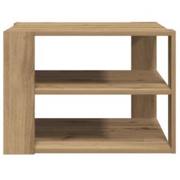 Berkfield Home Coffee Table Artisan Oak 58x58x40 cm Engineered Wood in Brown - Size: 58 x 58 x 40 cm - thumbnail 4
