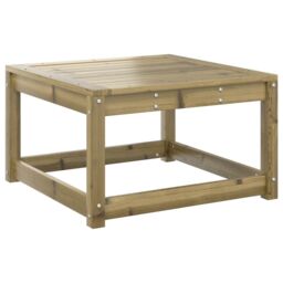 Berkfield Home Garden Footstool with Cushions Impregnated Wood Pine in Brown - thumbnail 4