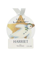 Personalised Memento Company Personalised The Snowman® Acrylic Decoration in Clear