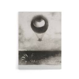 "Artery8 The Eye Like a Strange Balloon Redon Vintage Canvas Wall Art in Grey - Size: W24"" x H32""" - thumbnail 1