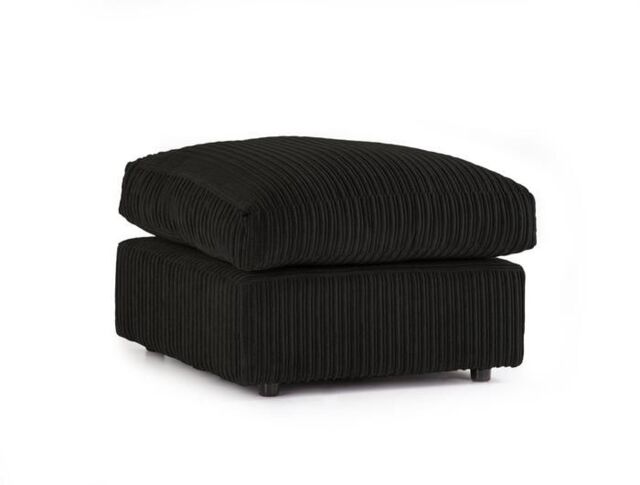Furniture 786 Chicago Jumbo Cord Footstool in Black - image 1