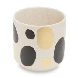 Orsina Speckled Ceramic Planter, Modern Small Garden Pot for Home Decor, Ceramic Pots for Indoor Plants in White - thumbnail 4