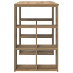 Berkfield Home Modern Corner Desk Artisan oak Engineered wood Medium Sleek in Brown - thumbnail 6