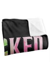 NBCU Wicked Pink & Green Logo Super Soft Throw Blanket - Size: Small - thumbnail 4