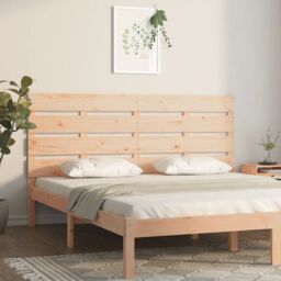 Berkfield Home Headboard 120x3x80 cm Solid Wood Pine in Brown - Size: 120 x 3 x 80 cm - thumbnail 1