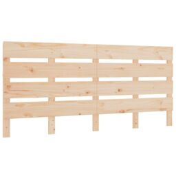 Berkfield Home Headboard 120x3x80 cm Solid Wood Pine in Brown - Size: 120 x 3 x 80 cm - thumbnail 2