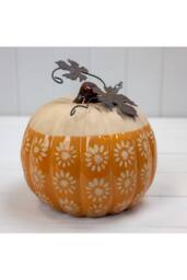 KDMD Orange Timeless Rustic Ceramic Pumpkin