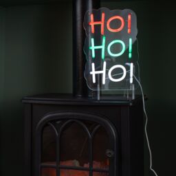 Samuel Alexander 29cm Hanging or Freestanding Christmas Ho Ho Ho Neon Sign - thumbnail 5