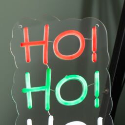 Samuel Alexander 29cm Hanging or Freestanding Christmas Ho Ho Ho Neon Sign - thumbnail 7