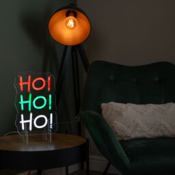 Samuel Alexander 29cm Hanging or Freestanding Christmas Ho Ho Ho Neon Sign - thumbnail 3