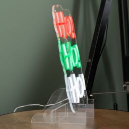Samuel Alexander 29cm Hanging or Freestanding Christmas Ho Ho Ho Neon Sign - thumbnail 6